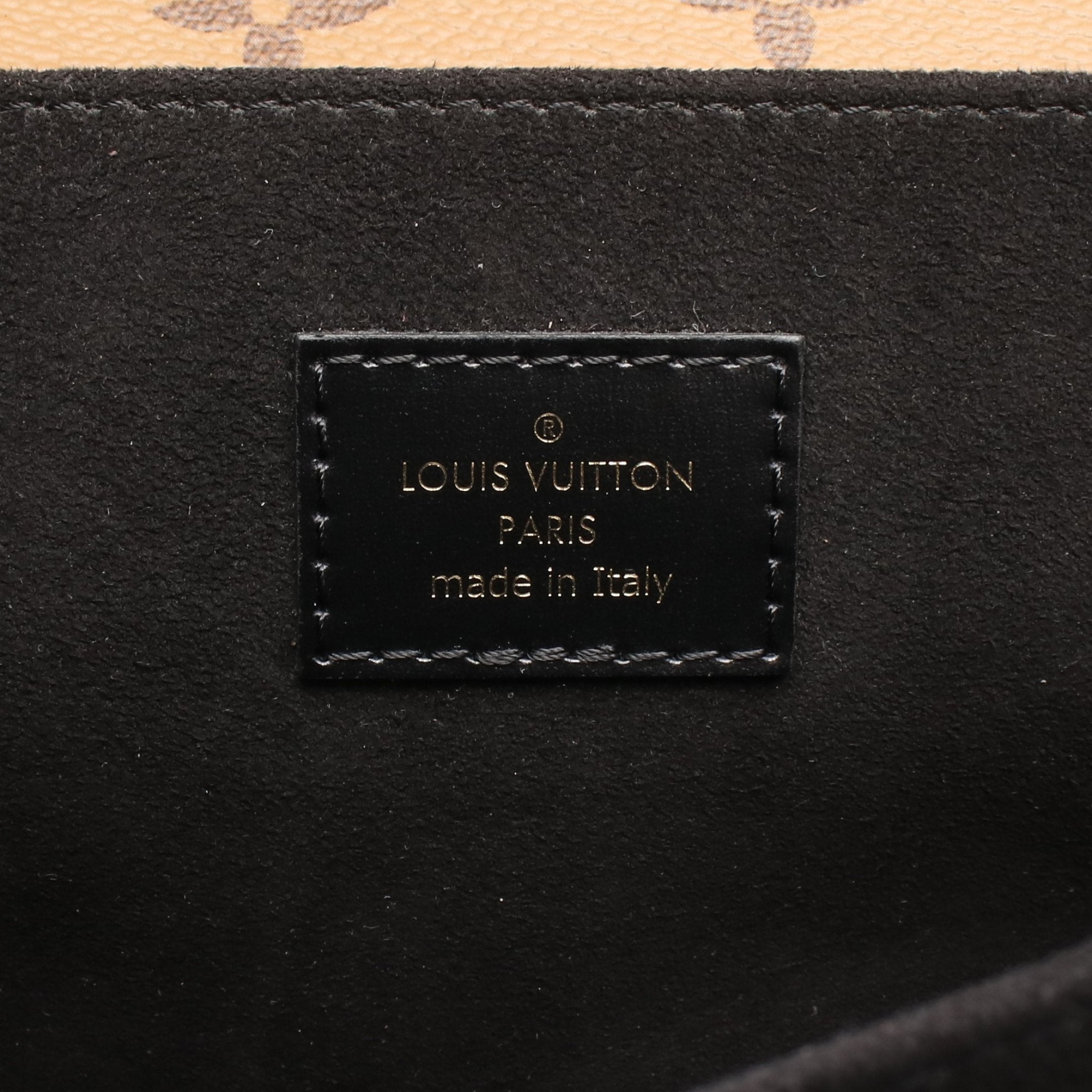 Pochette Metis MM Monogram reverse Handbag PVC Leather Brown Black 2WAY