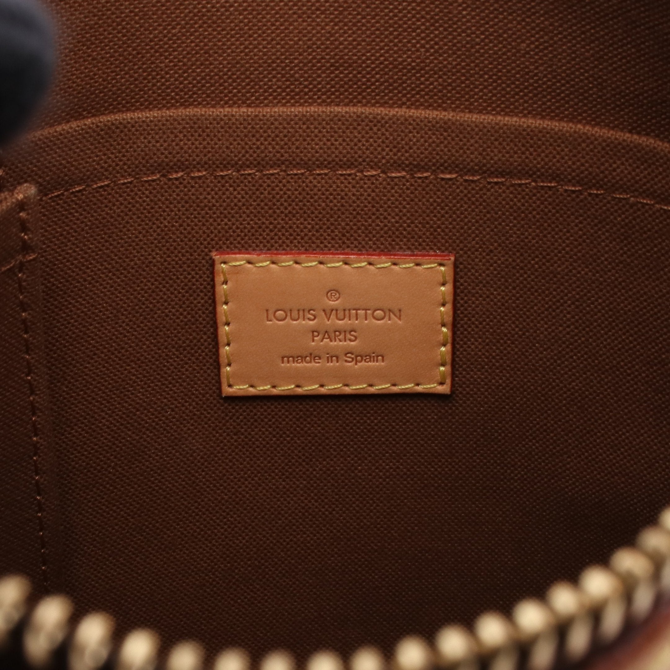 Odeon PM Monogram Shoulder bag PVC Leather Brown