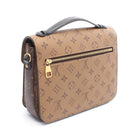 Pochette Metis MM Monogram reverse Handbag PVC Leather Brown Black 2WAY