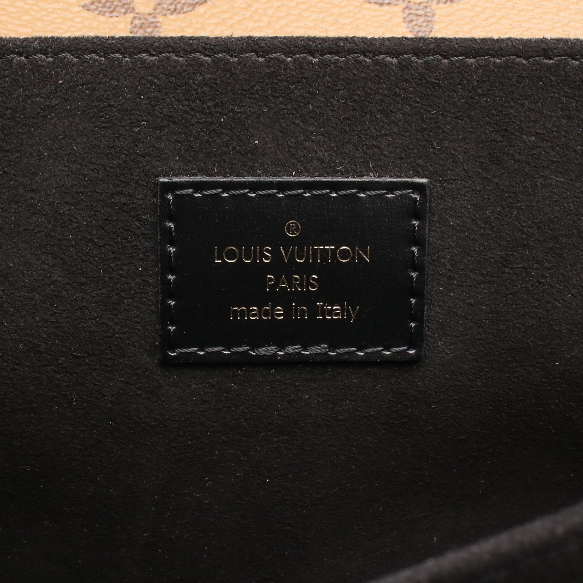 Pochette Metis MM Monogram reverse Handbag PVC Leather Brown Black 2WAY