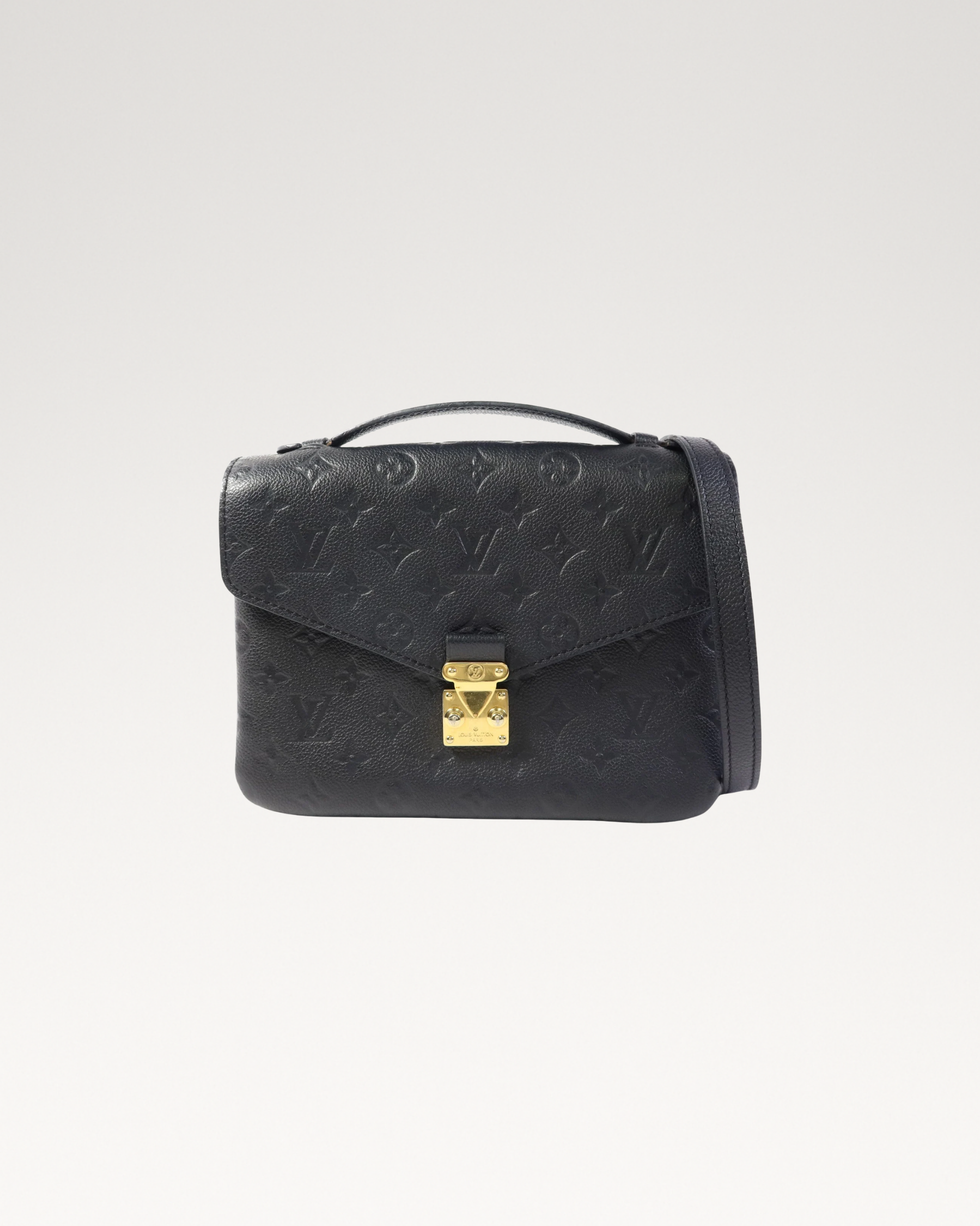 LOUIS VUITTON LV GHW Pochette Metis 2 Way Bag M41487 Monogram Empreinte Black