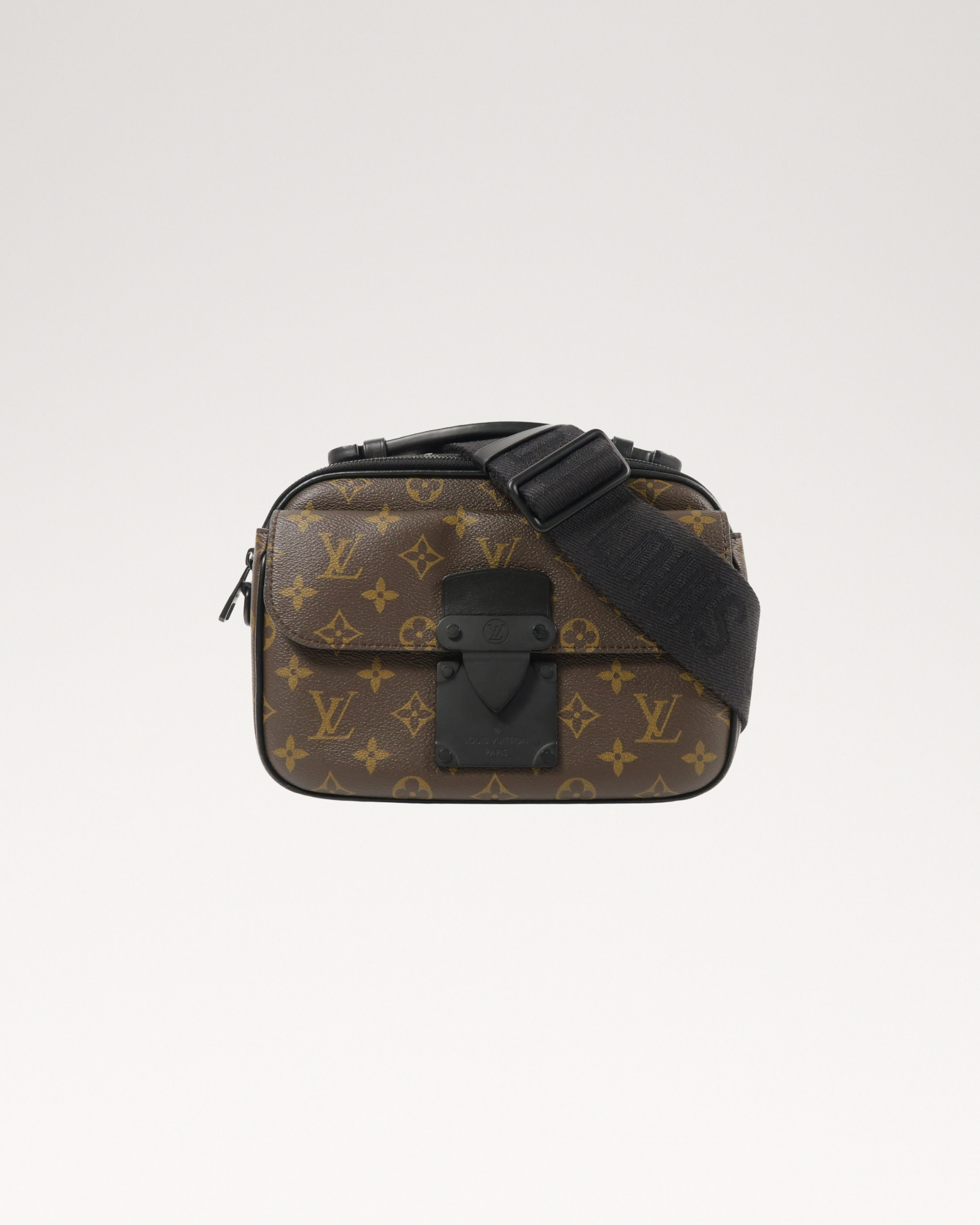LOUIS VUITTON LV S Lock Messenger 2 Way Shoulder Bag M45806 Monogram Brown