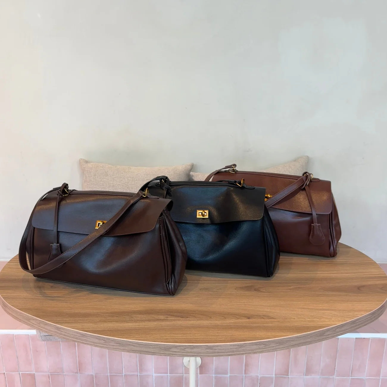 TROCADERO | Vegan Leather Dark brown