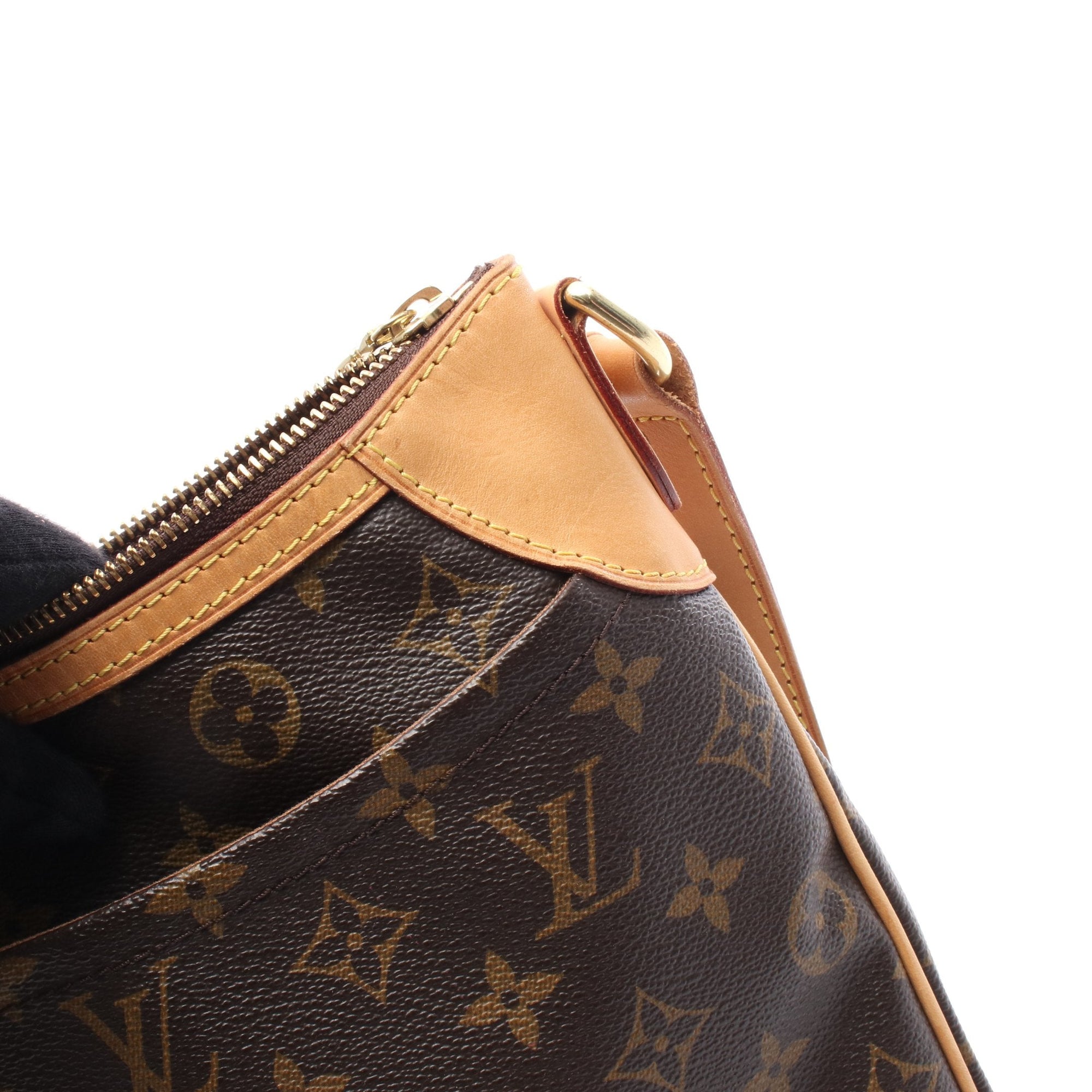 Odeon PM Monogram Shoulder bag PVC Leather Brown