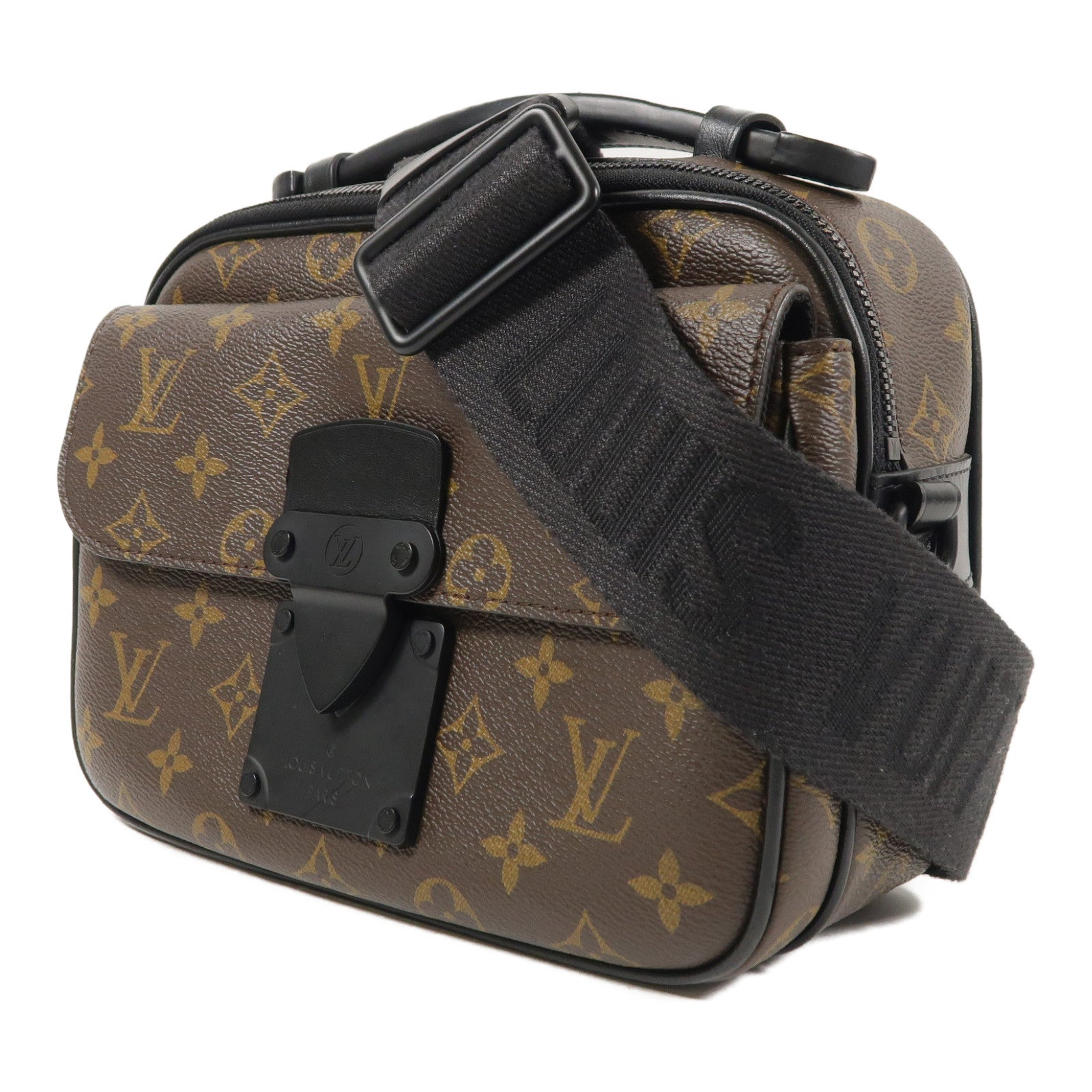 LOUIS VUITTON LV S Lock Messenger 2 Way Shoulder Bag M45806 Monogram Brown