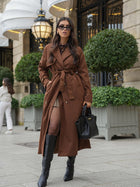 Molly | Trench-coat en faux daim