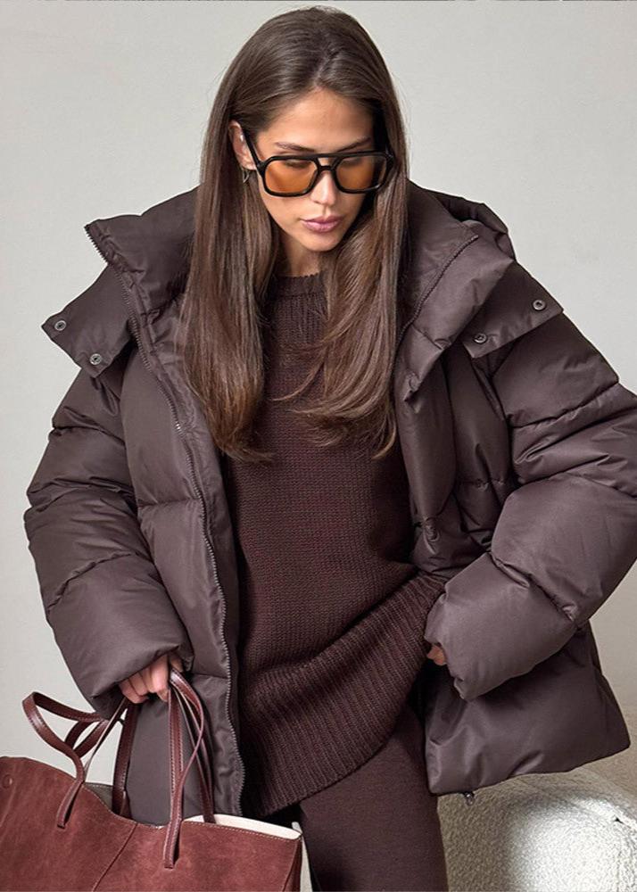 Leila |  Detachable Hood Puffer Jacket