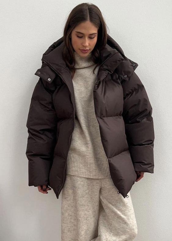 Leila |  Detachable Hood Puffer Jacket