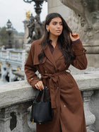Molly | Trench-coat en faux daim