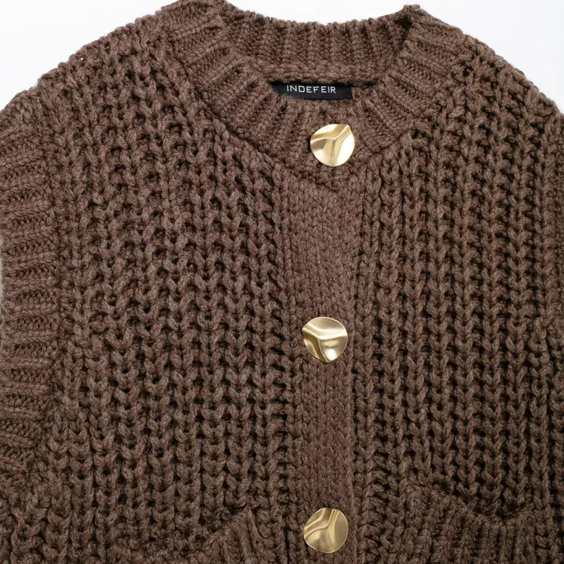 Women's Vest Outerwears Sleeveless Brown Sweater Knit Vest Women Preppy Cropped Sweaters Autumn Winter Vest Woman Knitwears