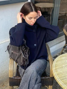 Rosalie | Elegant Jacket with Stand Collar