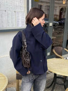 Rosalie | Elegant Jacket with Stand Collar