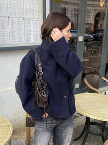 Rosalie | Elegant Jacket with Stand Collar