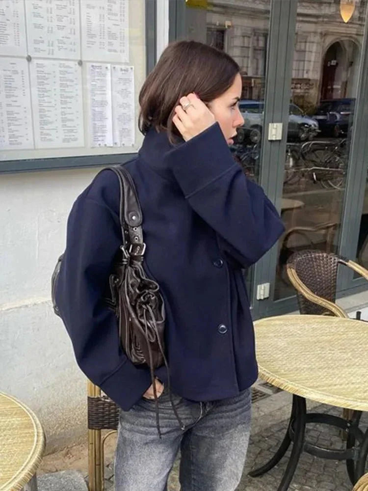 Rosalie | Elegant Jacket with Stand Collar