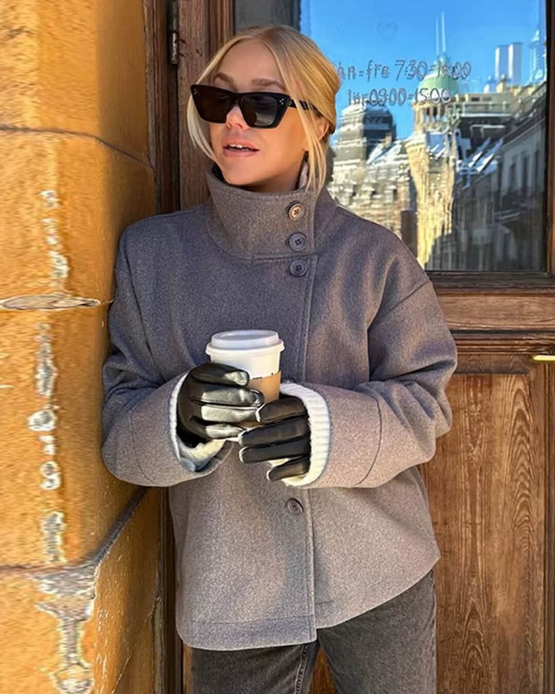 Rosalie | Elegant Jacket with Stand Collar