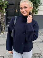 Rosalie | Elegant Jacket with Stand Collar