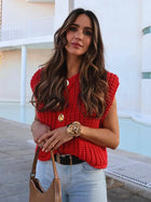 Women's Vest Outerwears Sleeveless Brown Sweater Knit Vest Women Preppy Cropped Sweaters Autumn Winter Vest Woman Knitwears