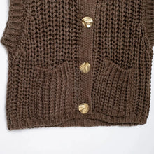 Women's Vest Outerwears Sleeveless Brown Sweater Knit Vest Women Preppy Cropped Sweaters Autumn Winter Vest Woman Knitwears