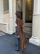 Molly | Trench-coat en faux daim